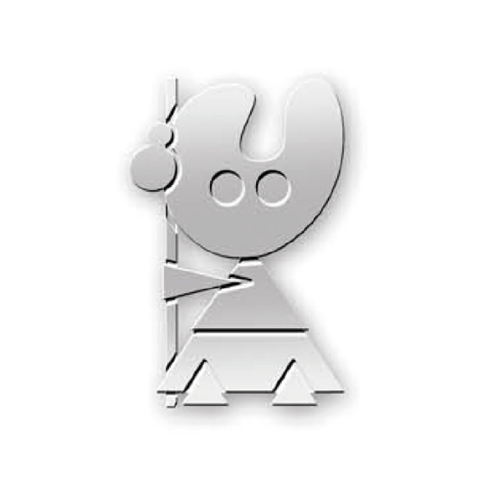 Pin pelegrin plateado