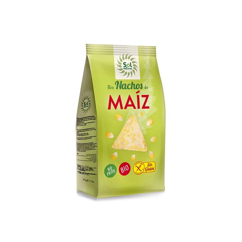 Sol Natural Nachos de maiz no fritos bio 80g Sol Natural