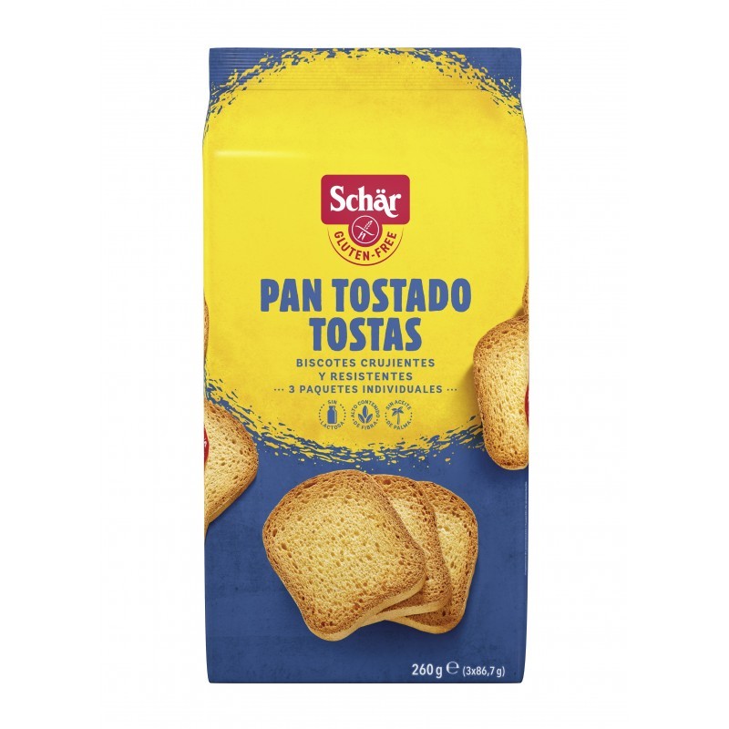 Schar Pan tostado Tostas-Fette biscottate 260g Schar