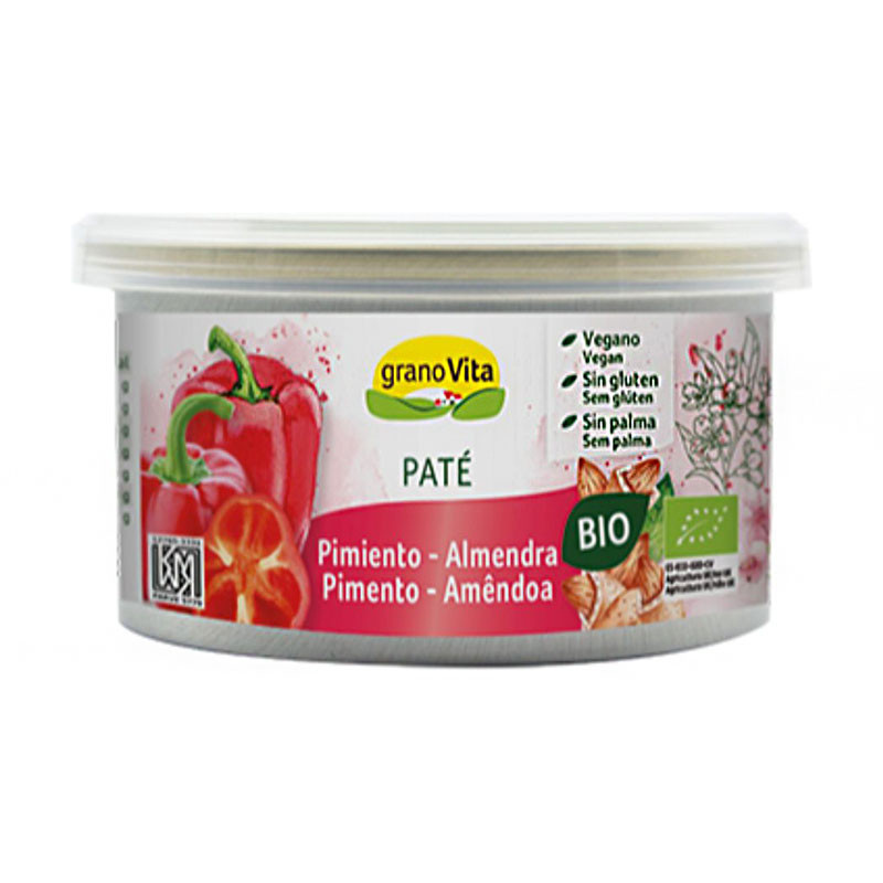 Granovita Pate de almendras-pimiento asado Bio 125g Granovita