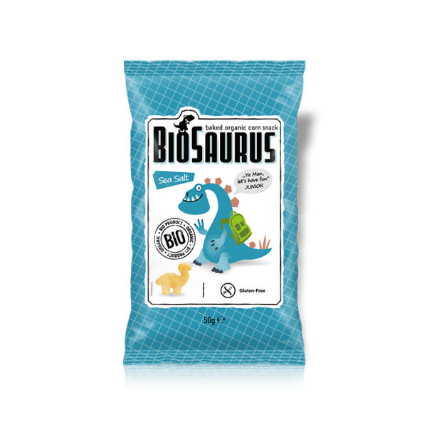 Biosaurus Snack con sal marina sin gluten Bio 50g BioSaurus
