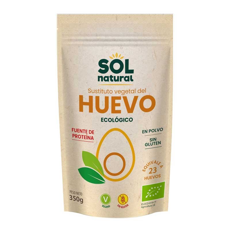 Sol Natural Sustituto vegetal del Huevo en polvo bio 350g Sol Natural