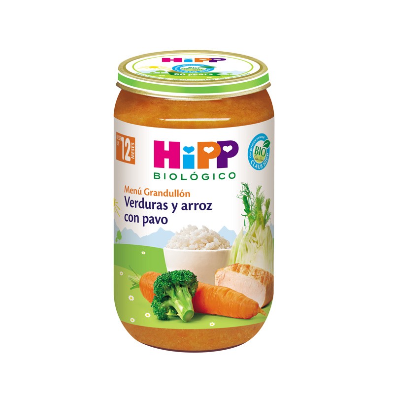Hipp Tarrito de verduras con pavo Bio +12M 220g Hipp