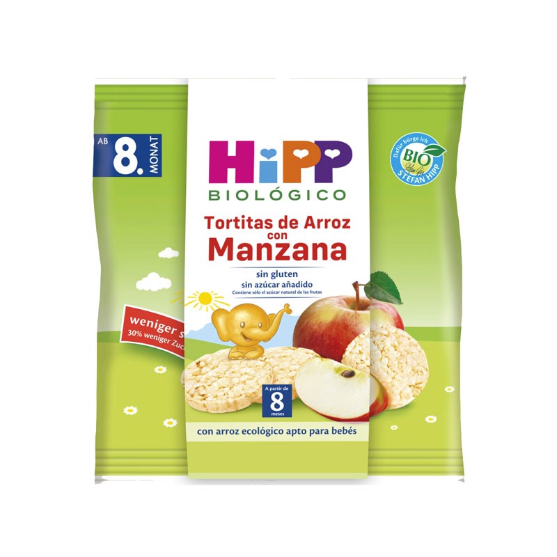 Hipp Tortitas de arroz con Manzana Bio 30g Hipp