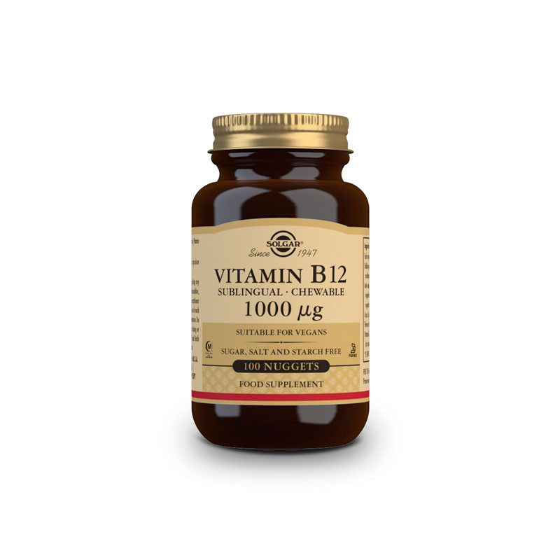 Solgar Vitamina B12 1000µg masticable 100 comprimidos Solgar