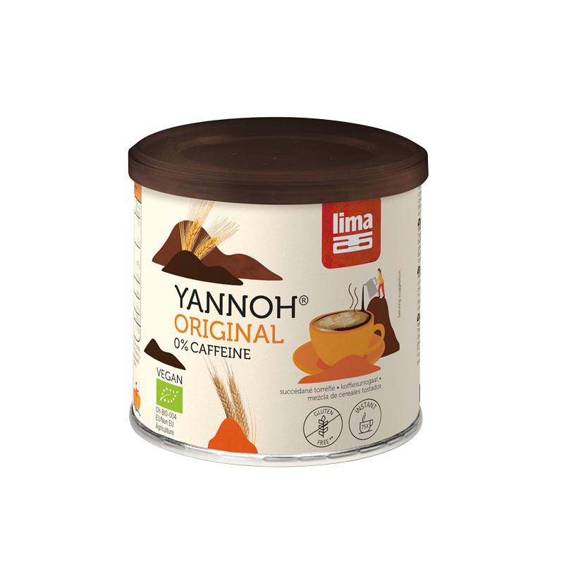 Lima Yannoh instantaneo cafe de cereales bio lata 125g Lima