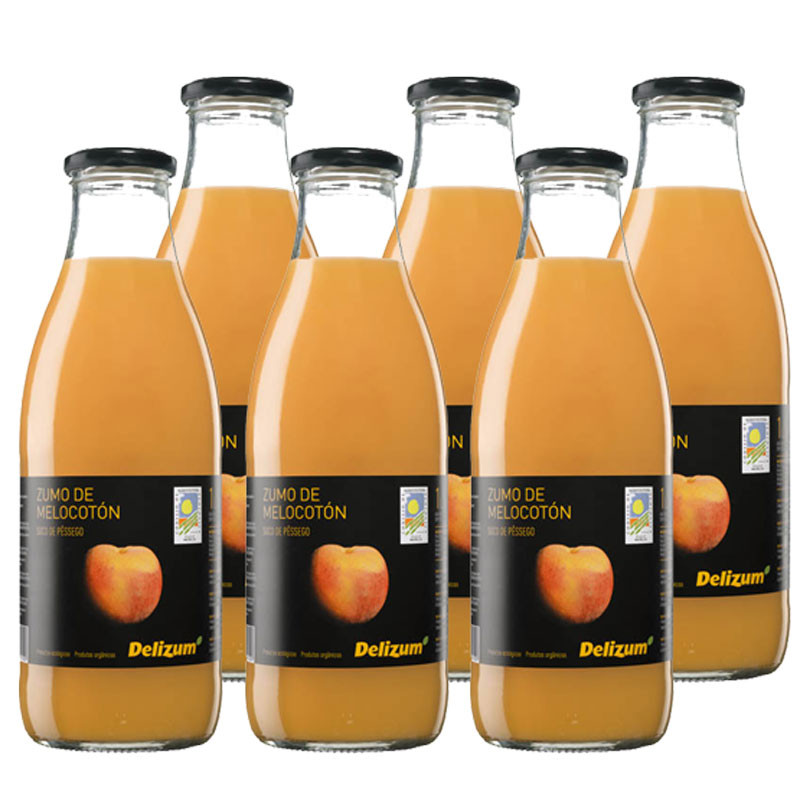 Delizum Zumo de Melocoton bio 6x750ml Delizum