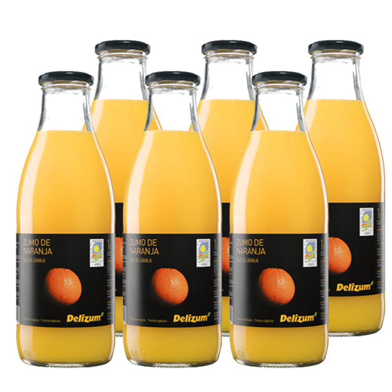Delizum Zumo de Naranja bio 6x750ml Delizum
