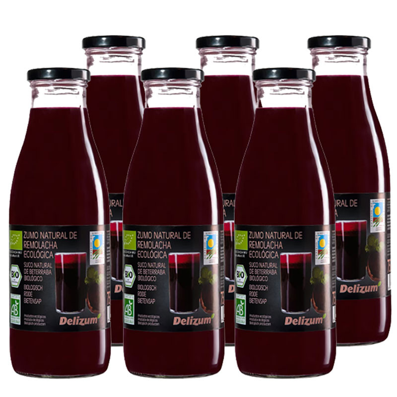 Delizum Zumo de Remolacha natural bio 6x750ml Delizum