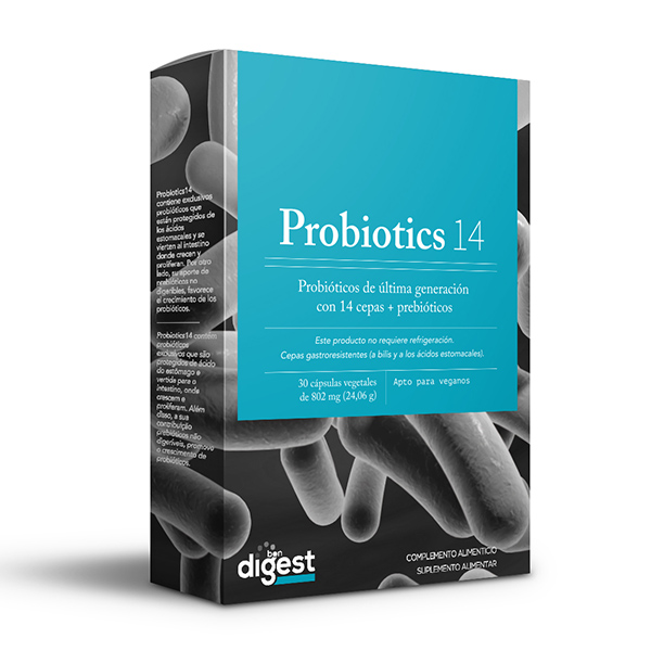 Probiotics 14 Herbora probióticos prebióticos 30 cápsulas