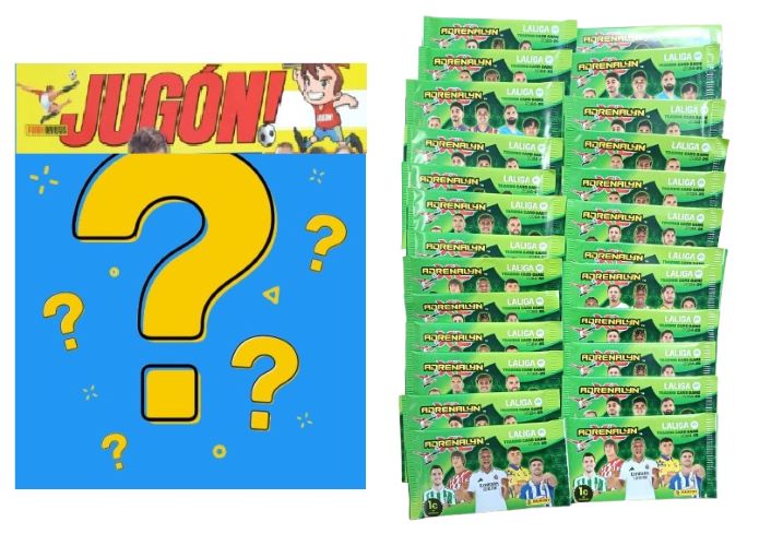 25 sobres de Adrenalyn XL 2024 25 (20 normales + 5 promocionales) + Revista Jugón aleatoria