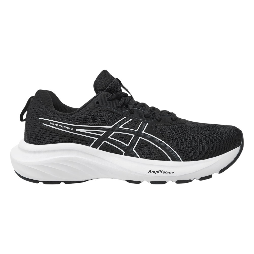 Imagen ZAPATILLAS ASICS GEL CONTEND 9 NEGRO BLANCAS 1012B681-002 RUNNING MUJER