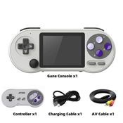 miniatura Consola portátil de juegos retro IPS F2000, videojuegos retro integrados de 6000 juegos