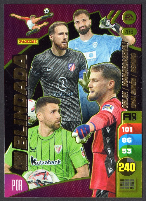 Card Blindada 476 porteros cromo Adrenalyn XL 2024 2025 La liga 24/25