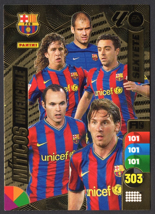 Miticos Invencible Sextete FC Barcelona cromo Adrenalyn XL 2024 2025 La liga 24/25