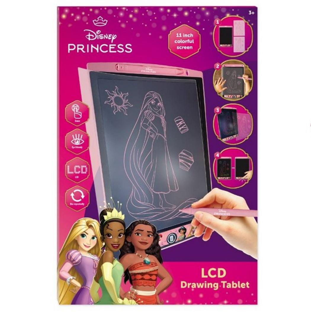 Tablet Dibujo o Escritura LCD Princesas Disney 11 Pulgadas con Plantillas