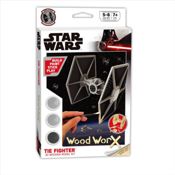 miniatura Maqueta Madera Wood Worx Construir y Pintar Star Wars, The Fighter 32 piezas