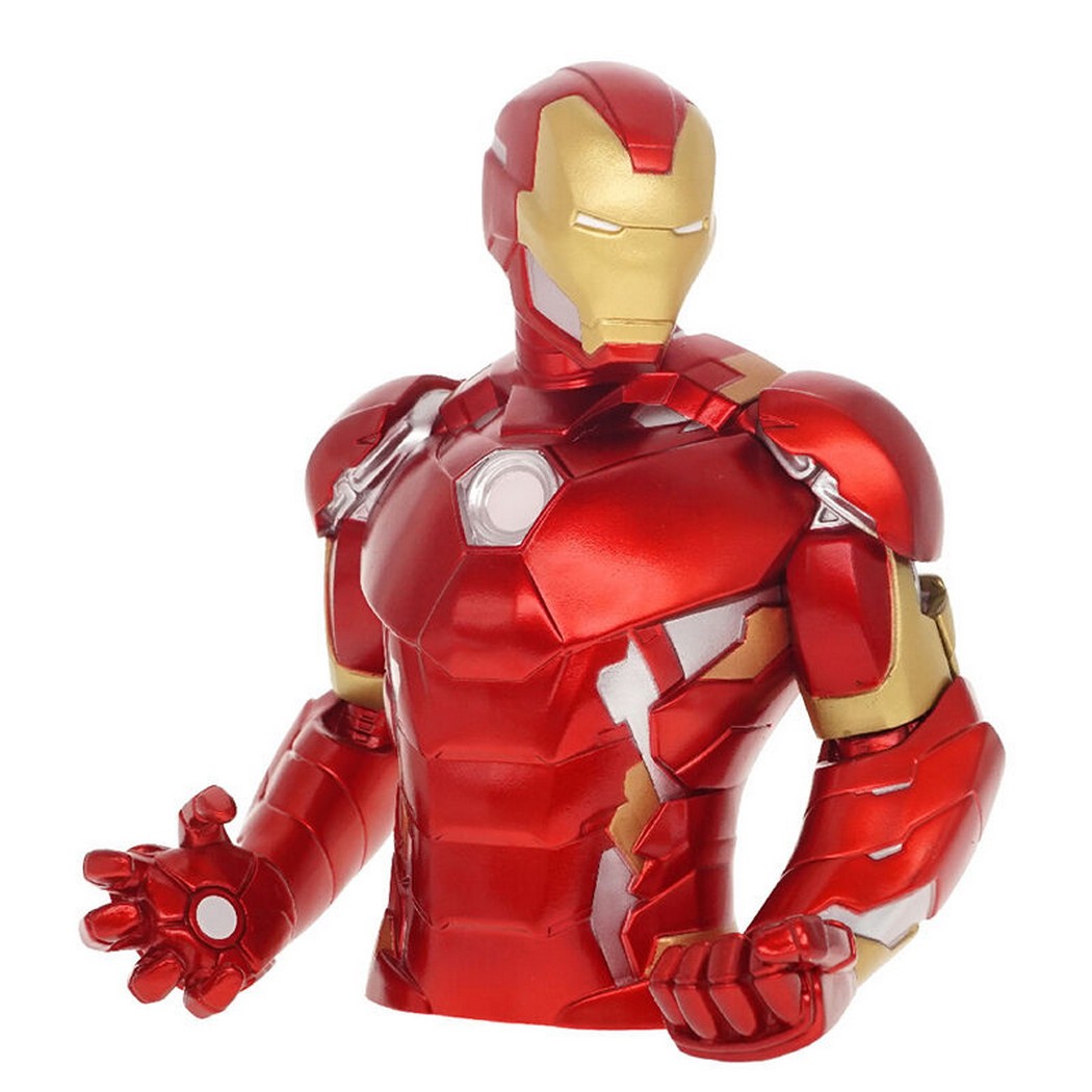 Figura Hucha Busto Los Vengadores Marvel Iron Man 20 cm