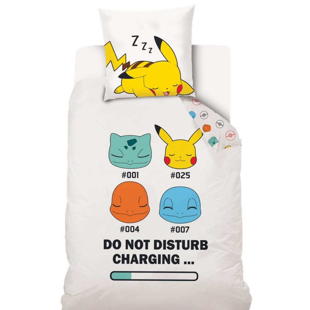 Funda Nórdica Aymax Reversible Pokemons en Carga Para Cama de 90 o 105cm ancho Algodón 100%