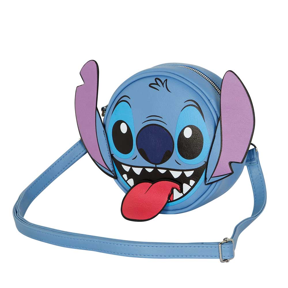 Bolso Bandolera Redondo Karactermania Disney Stitch Tongue 18.5x18.5x6.5 cm
