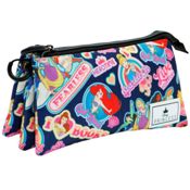 miniatura Estuche Portatodo Triple Fan Princesas Disney 23x11x7 cm