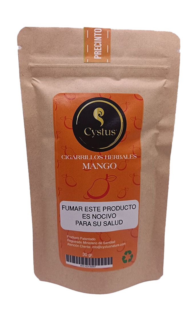 Cystus Cigarrillos de Hierbas sin tabaco, sin nicotina sabor a mango