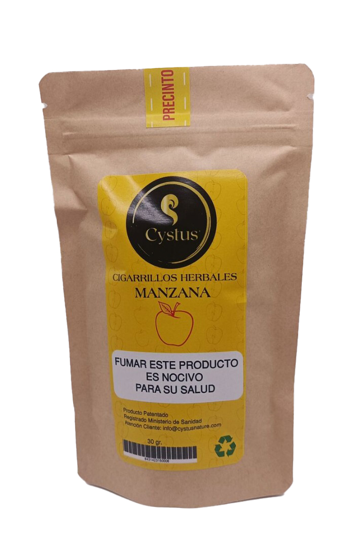 Cystus Cigarrillos de Hierbas sin tabaco, sin nicotina sabor a manzana