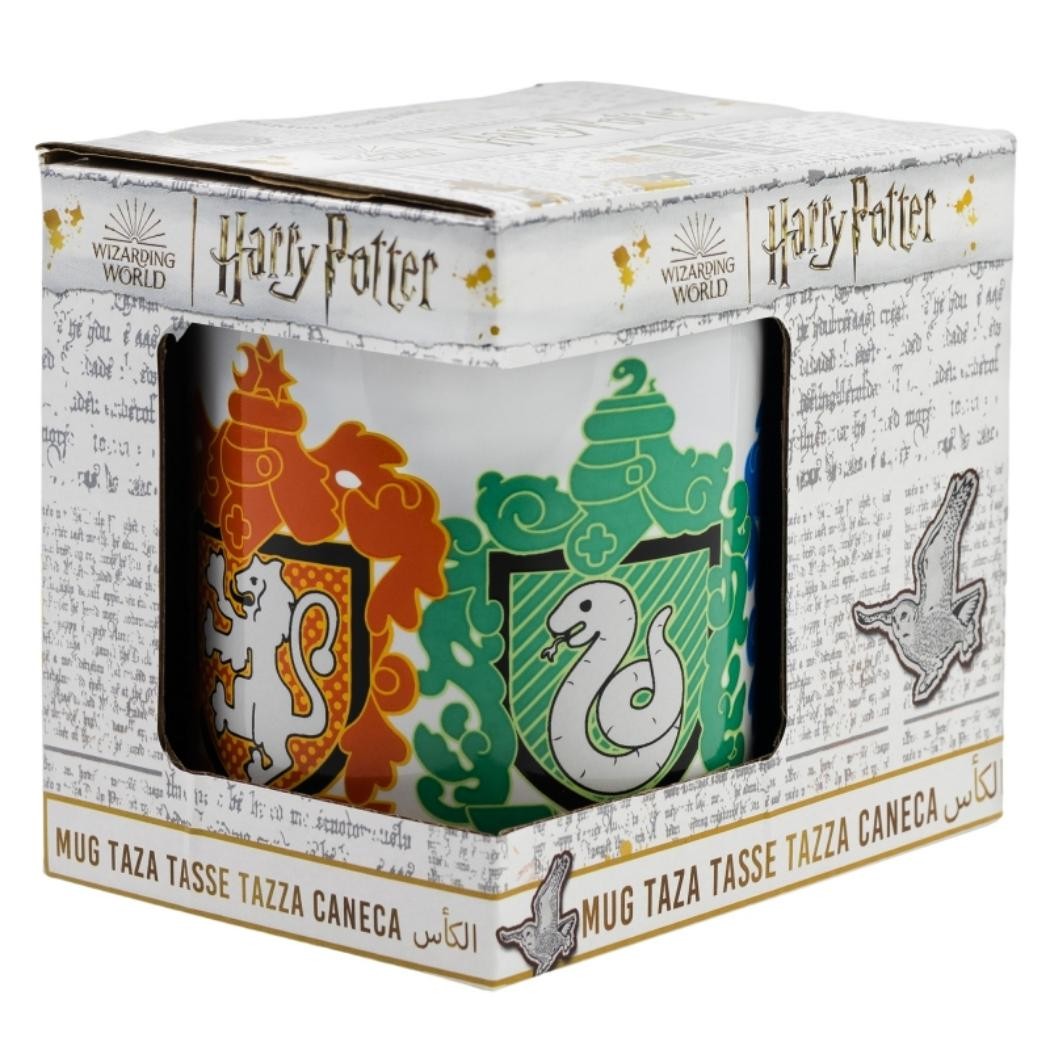 Stor Taza Mug Cerámica Harry Potter Logos Casas Chibi 325ml
