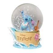 miniatura Figura Bola de Nieve Disney Stitch Playa Guitarra 11x9x8cm 1