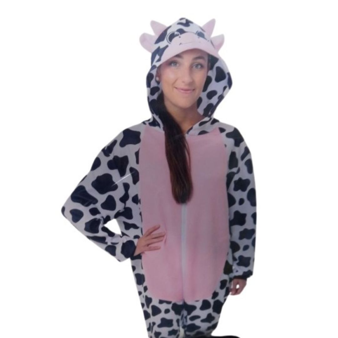 Disfraz Pijama Vaca Adulto