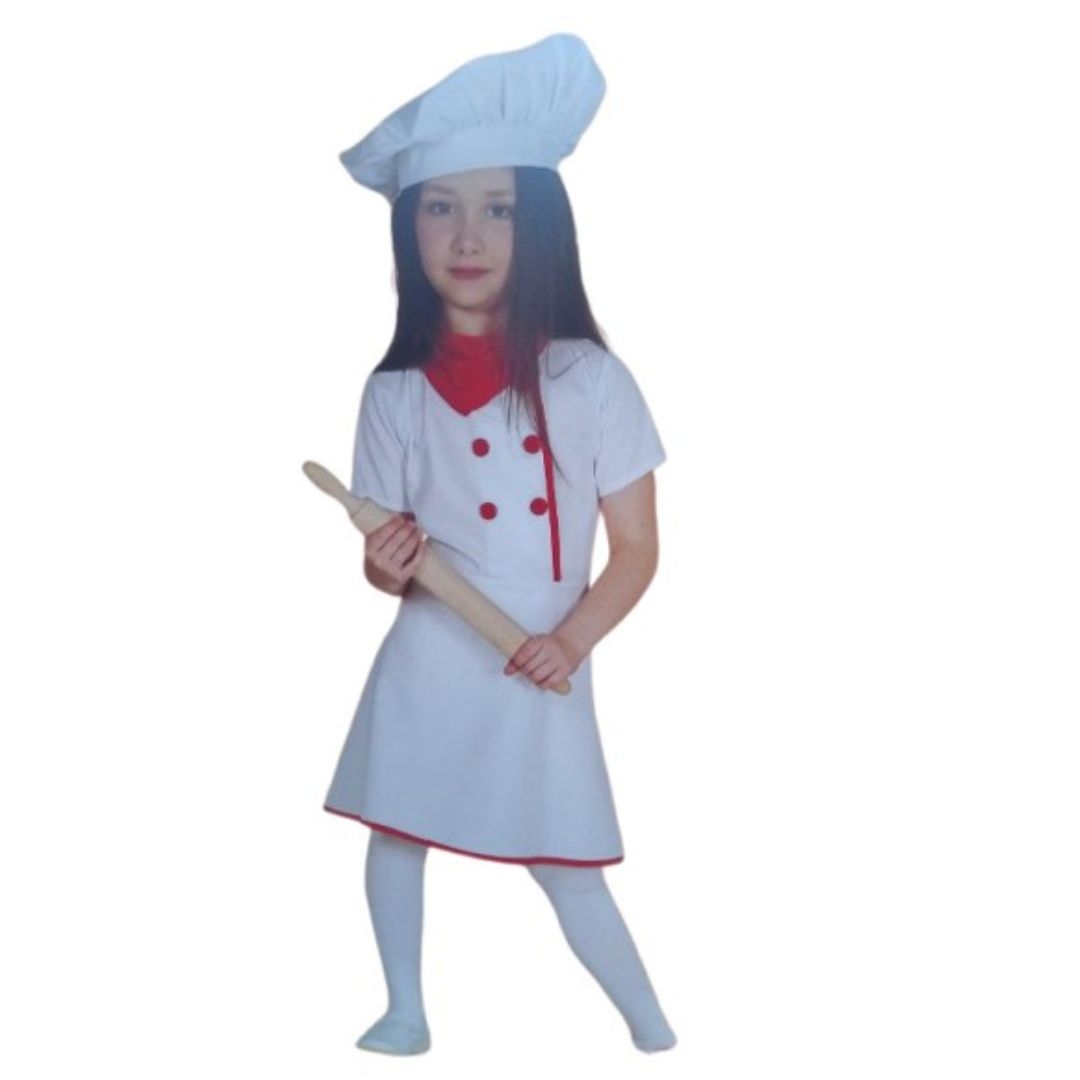 Cocinera Blanco-Rojo