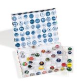 miniatura Estuche Leuchtturm para 96 tapas de botellas Cavidades cuadradas 2