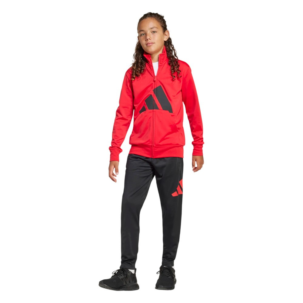 Imagen CHANDAL ADIDAS J BL TR TS 205 NEGRO ROJO JC9713 NIÑO NIÑA
