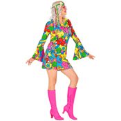 miniatura Disfraz de Hippie The 60s Fashion Flower Power Adulto 2