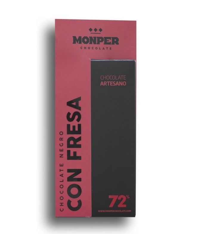 Monper Chocolate Negro con Fresa