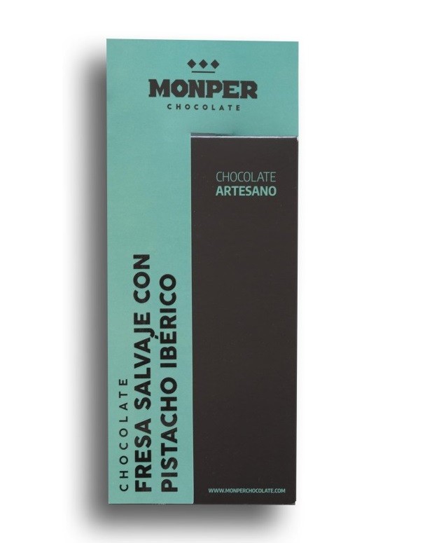 Monper Chocolate Fresa Salvaje con Pistacho Ibérico