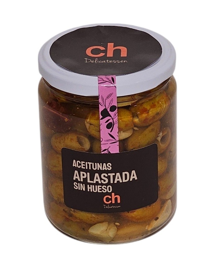 Aceitunas Aplastada sin Hueso CH