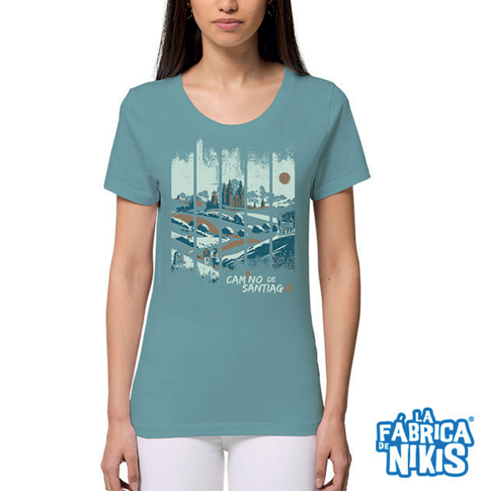 Camiseta Mujer Paisaje Camino de Santiago