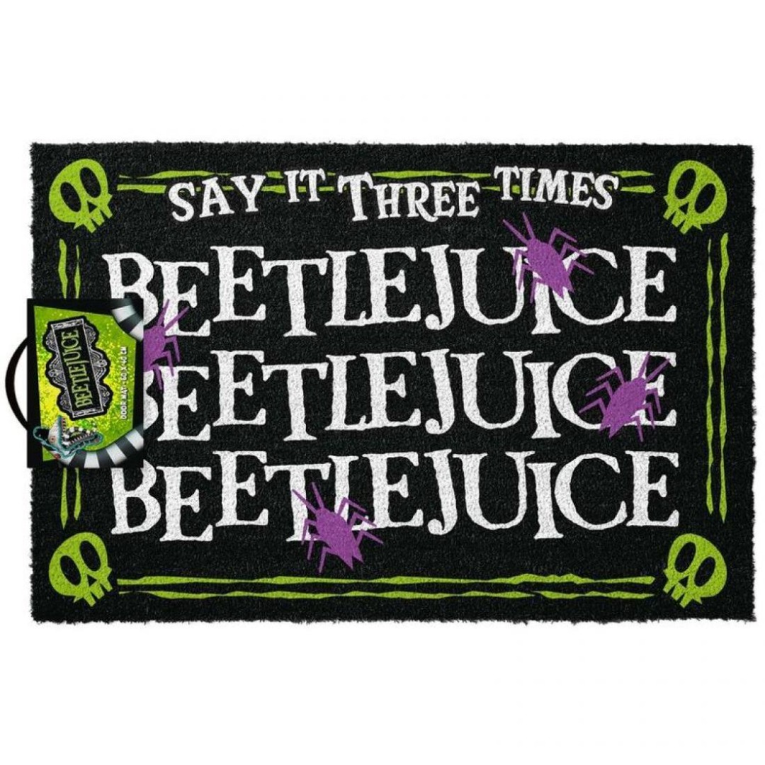 Felpudo Tapete Suelo Entrada Beetlejuice Timk Burton 60x40 cm