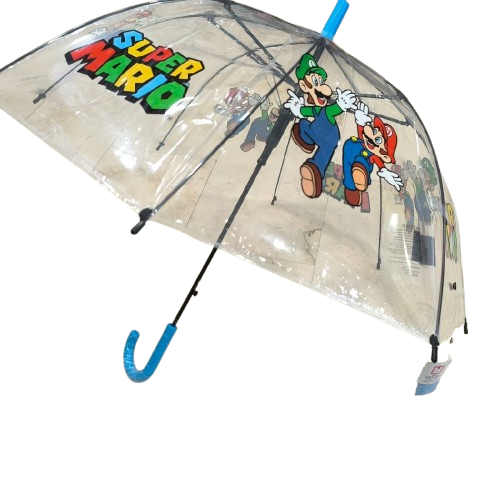 Paragua Niñ@s Automático Super Mario 48 cm y 78 cm Diámetro