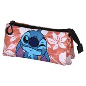miniatura Estuche Portatodo Triple Fan Karactermania Disney Stitch Rosa 23x11x7 cm