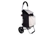 miniatura Carro de la compra plegable de aluminio y con 2 ruedas Bolsa 43 L Beige 3