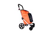 miniatura Carro de compra plegable de aluminio y con 6 ruedas Bolsa 53 L Naranja 2