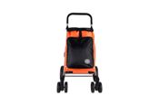 miniatura Carro de compra plegable de aluminio y con 6 ruedas Bolsa 53 L Naranja 1
