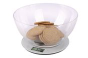 miniatura Báscula de Cocina Digital con Cuenco Transparente Máx 10 kg Gris 3