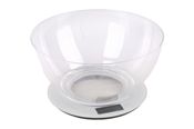 miniatura Báscula de Cocina Digital con Cuenco Transparente Máx 10 kg Gris 2