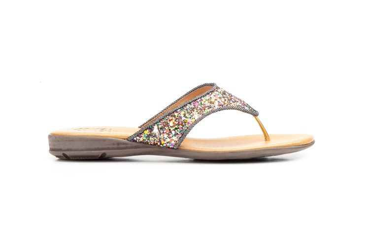 Sandalias Esclava Mujer Glitter Multi - Tallas 36 a la 41