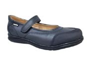 miniatura Zapatos Merceditas de Piel Colegiales Puntera Reforzada - Tallas 22 a la 41 Azul marino