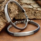 miniatura Pulsera hombre Uomo acero detalles 3