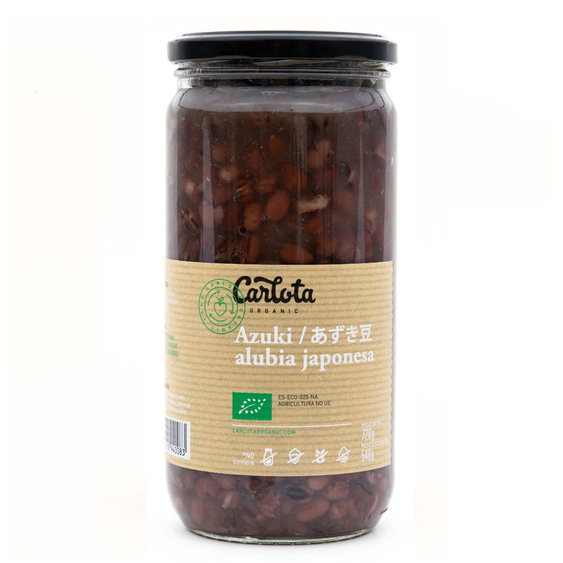 Carlota Organic Azuki alubias japonesa bio 720g Carlota Organic
